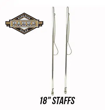 Flag Staffs - 18" Set